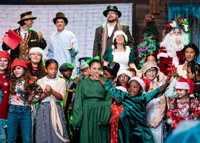 Young performers in ArtReach's Christmas Musical