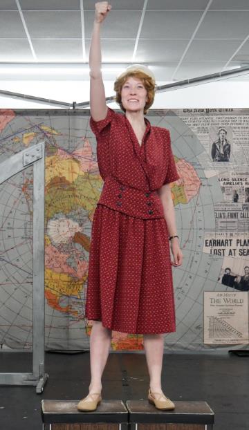 Female heroine Amelia Earhart