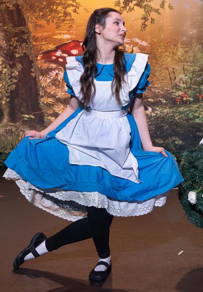 Alice inw ArtReach's playscript for Middle Schools