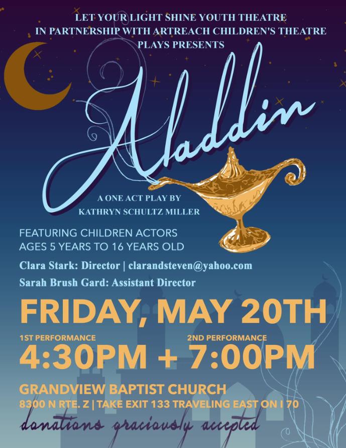 Aladdin play poster