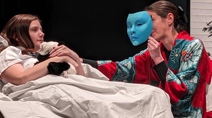 Sadako's Grandmother visits her in hospital