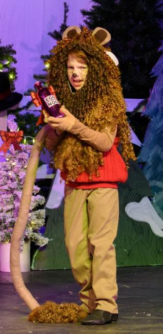 Cowardly Lion is stuffed Lion in play