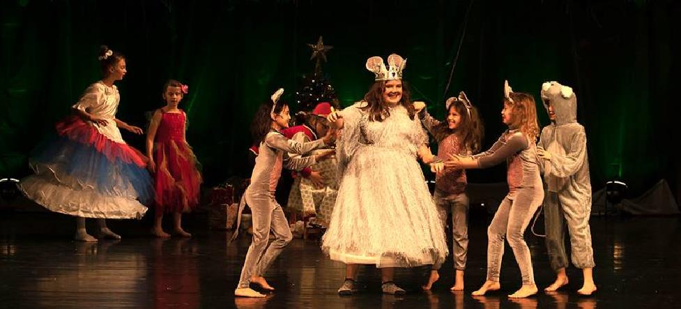 Clara and Mice in Nutcracker Prince Christmas Musical