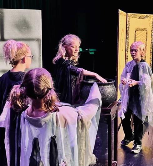 Witches in ArtReach's Snow and the Seven Dwarfs