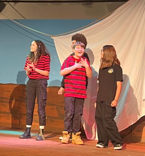 Students perorm ArtReach's play script Treasure Island