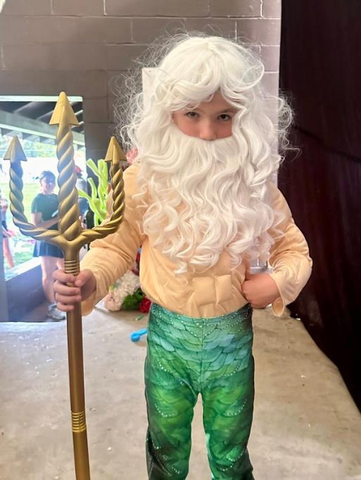 Cast members in The Little Mermaid