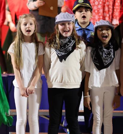 Train Conductors in Twas Christmas Musical