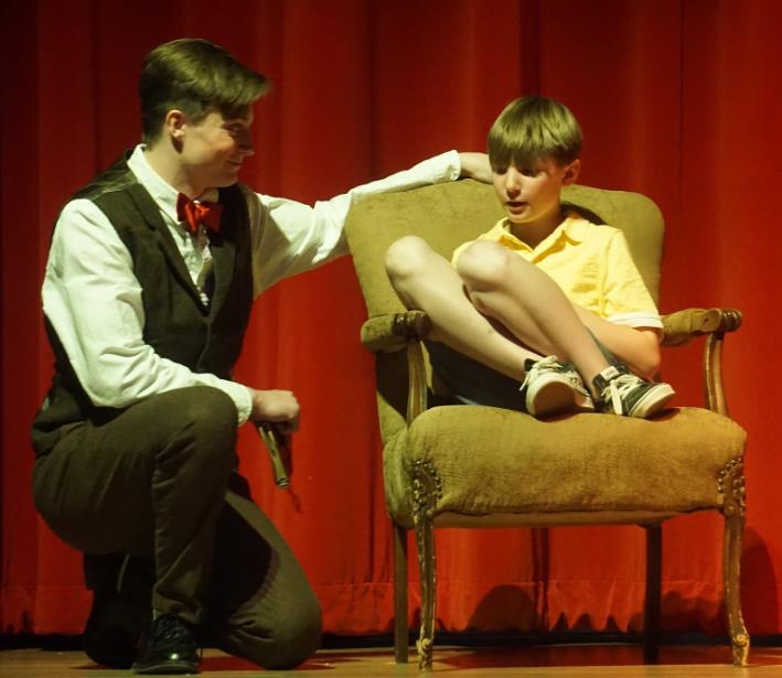 Christopher Robin and Milne in Winnie the Pooh